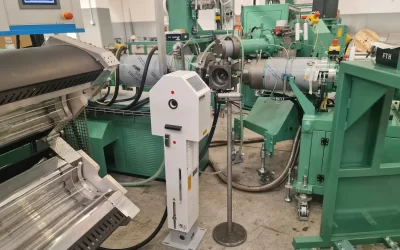 Complete silicone cable insulation and sheathing line 